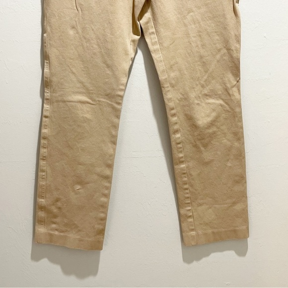 LAUREN RALPH LAUREN Women’s Beige Equestrian Theme Skinny Pants Horse Bit Sz 2P - Picture 6 of 7